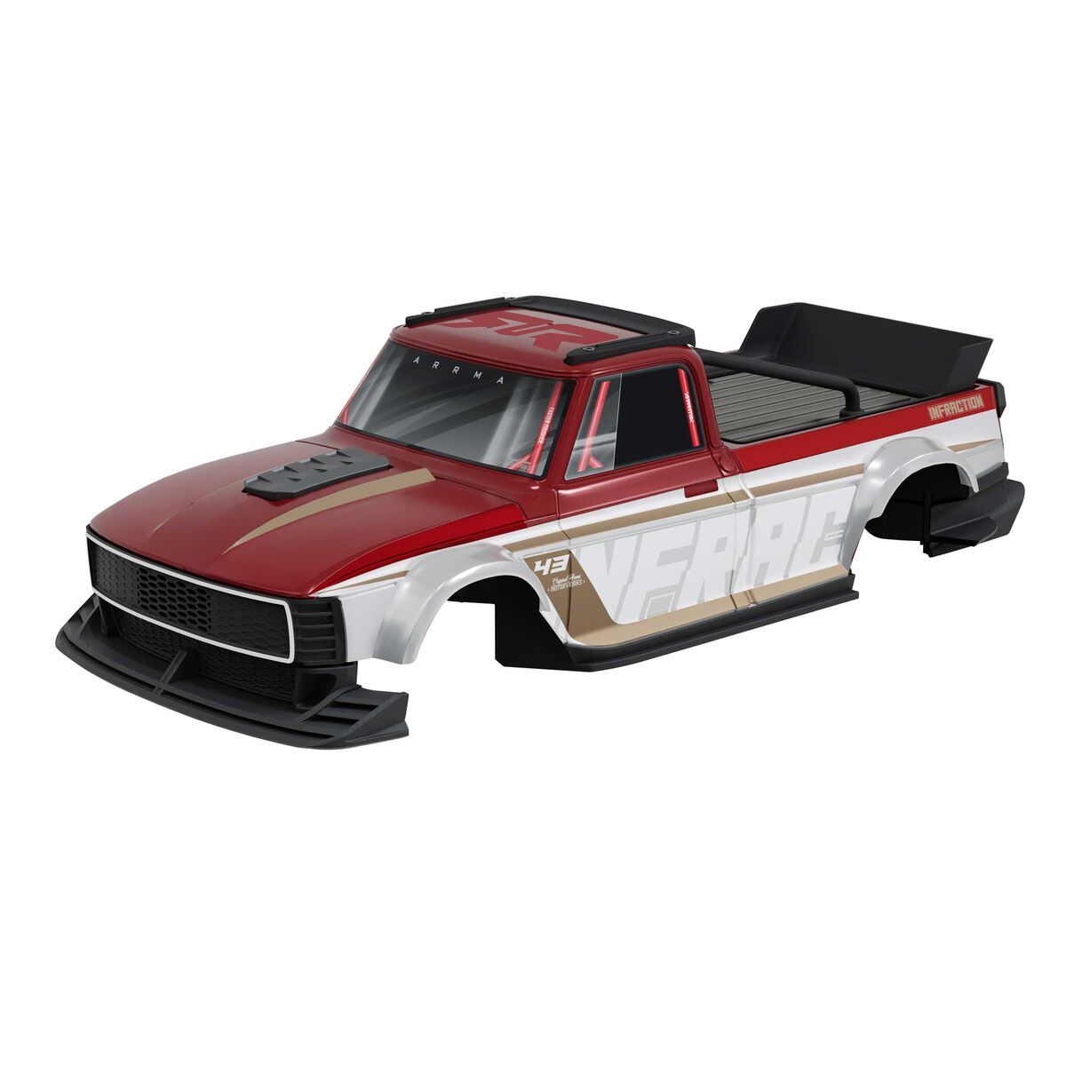 ARRMA INFRACTION GROM Body, Red/White — ARA-3601