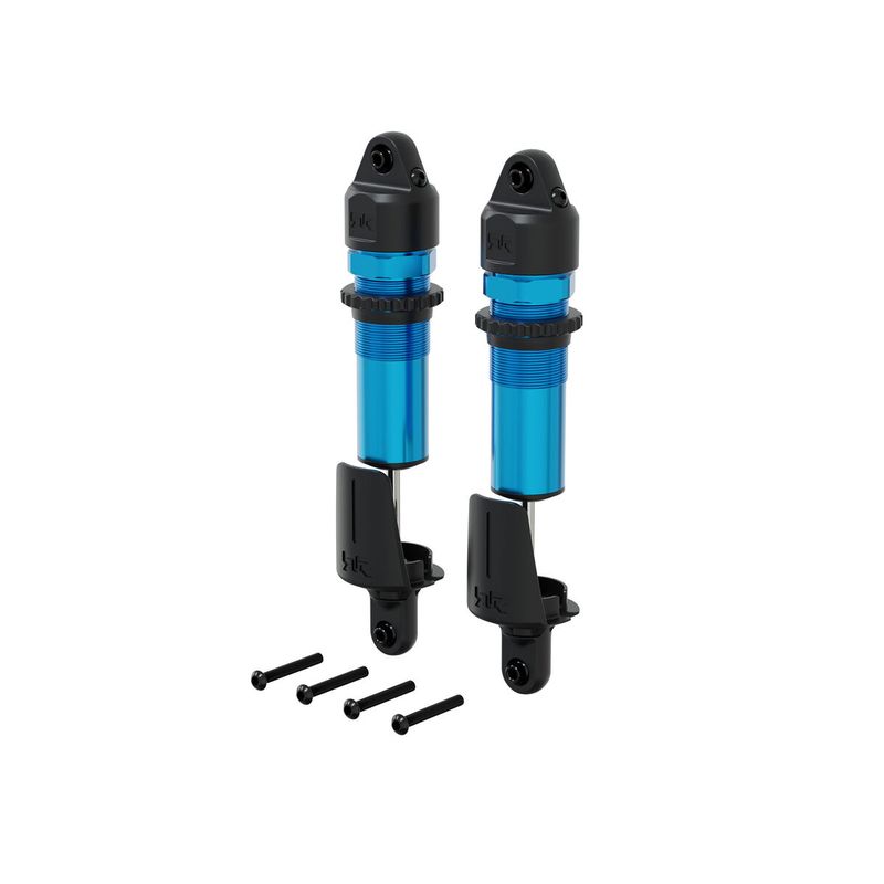 ARRMA Shock Set (Rear), Alloy, 15mm Bore, 153.5mm Length, 4x1.9mm Piston, 1300cSt Oil, Blue — ARA-4624