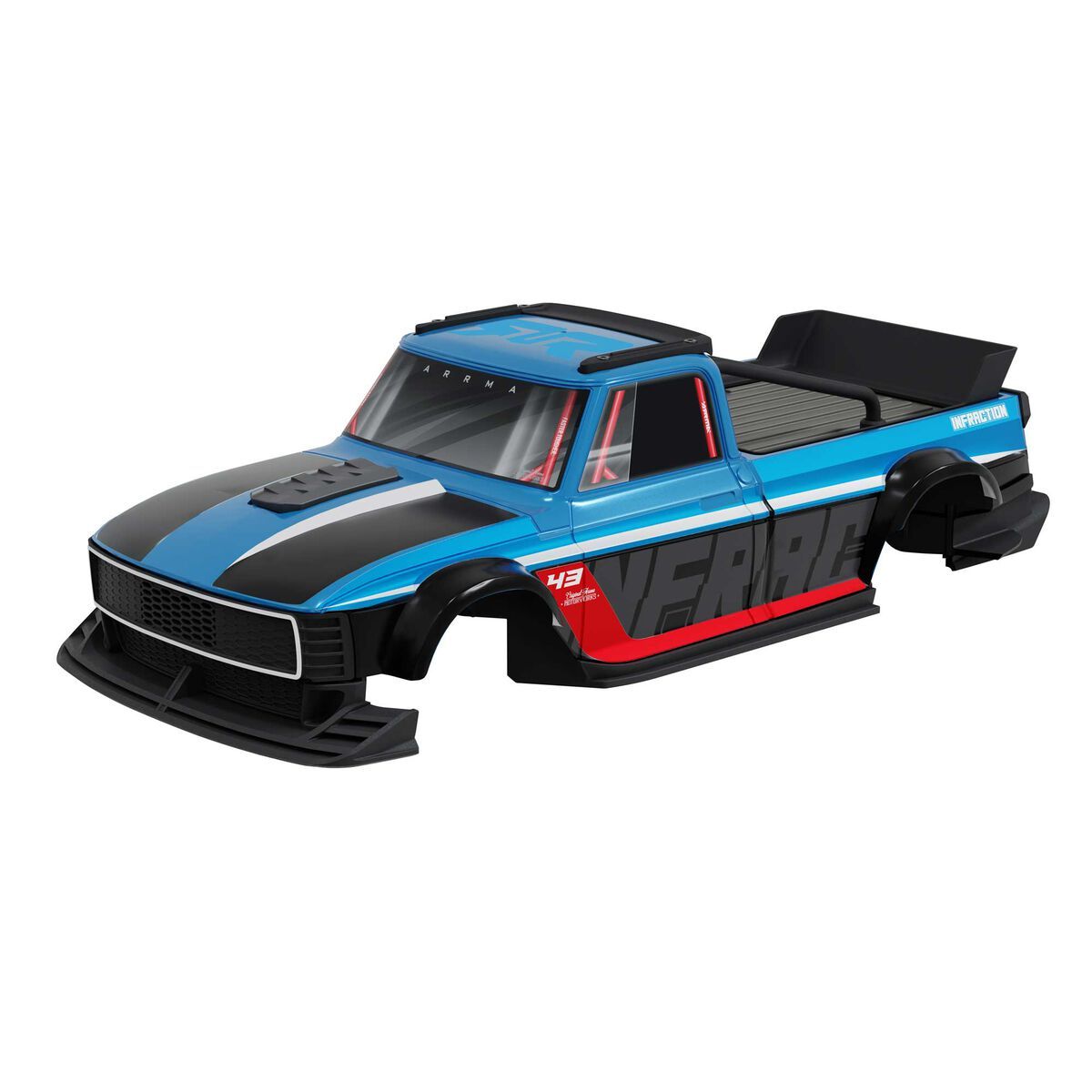 ARRMA INFRACTION GROM Body, Blue/Red — ARA-4775