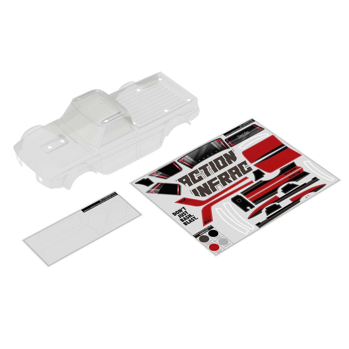 ARRMA INFRACTION GROM Body, Clear — ARA-3604
