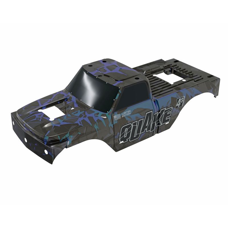 ARRMA QUAKE 4S Brushless Clipless Painted Decalled Trimmed Body, Black/Pearl — ARA-4047