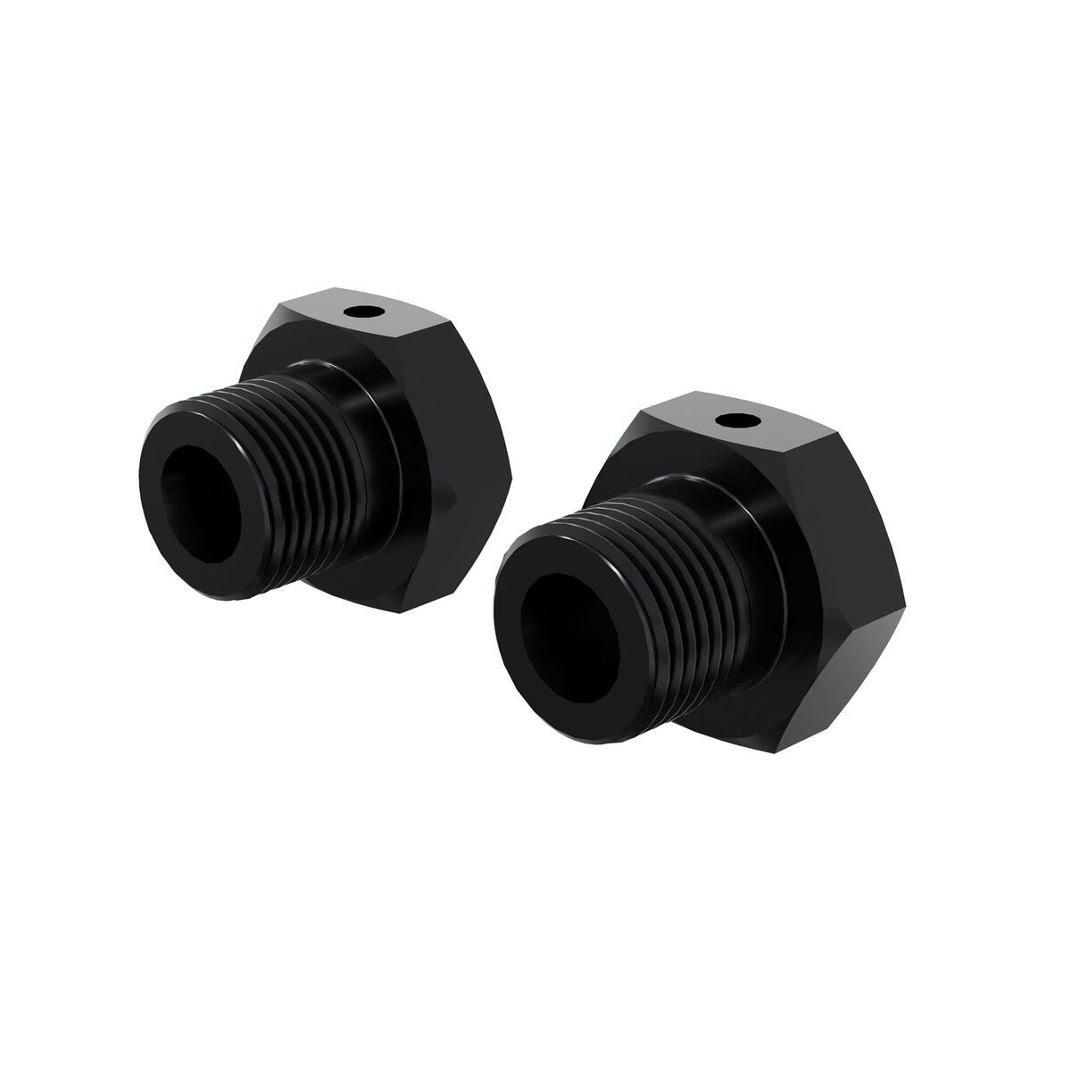 ARRMA Wheel Hex 17mm, Anodized Aluminum (2pcs), Black — ARA-4637