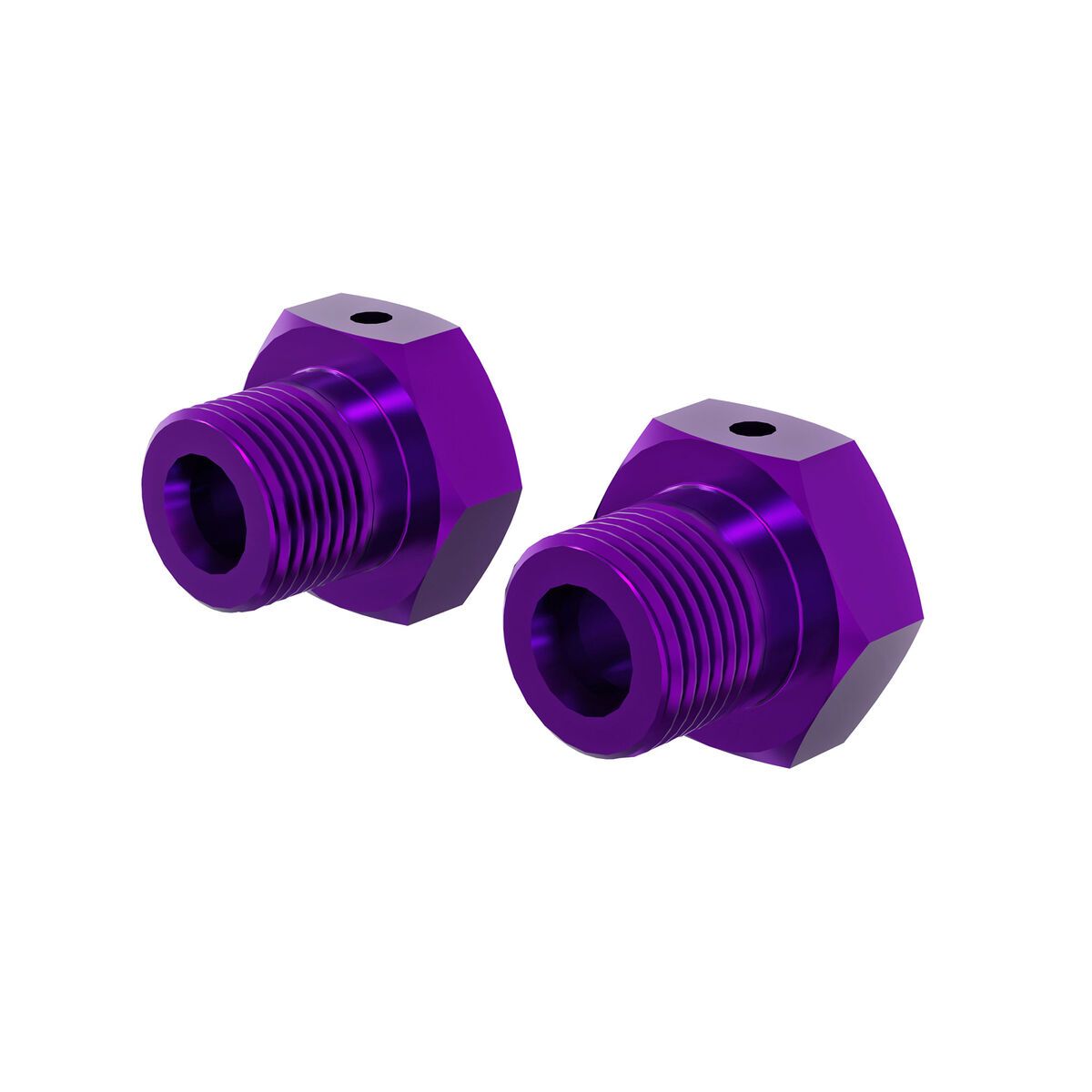 ARRMA Wheel Hex 17mm, Anodized Aluminum (2pcs), Purple — ARA-4639