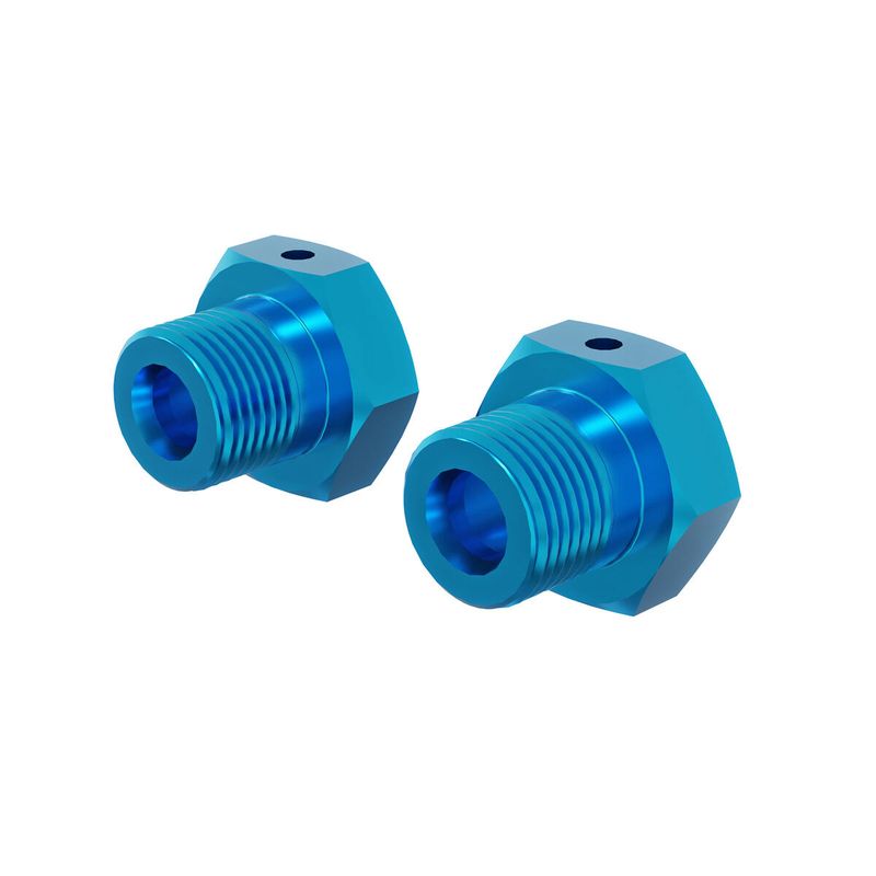 ARRMA Wheel Hex 17mm, Anodized Aluminum (2pcs), Blue — ARA-4636