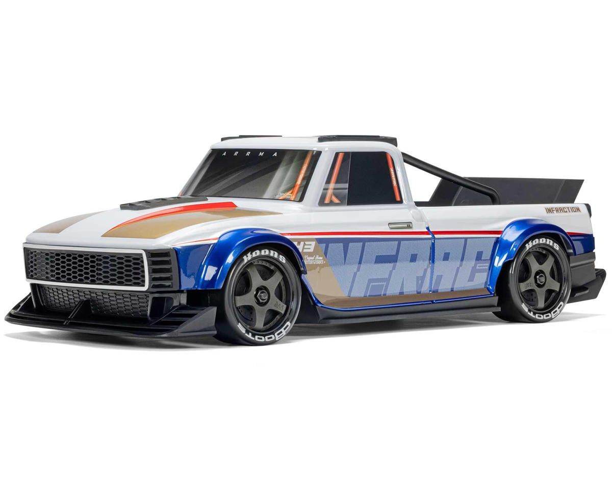 ARRMA 1/12 INFRACTION GROM 3S 4X4 Ready-To-Run Brushless All-Road Street Bash, Blue/Red — ARA2315T1