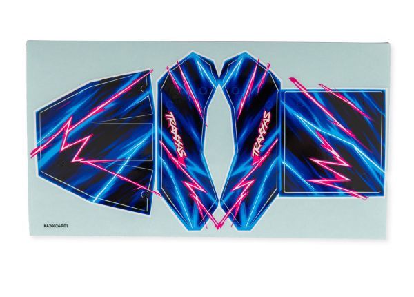 Traxxas TXC-4M Blue Body Decals — 12017-BLUE