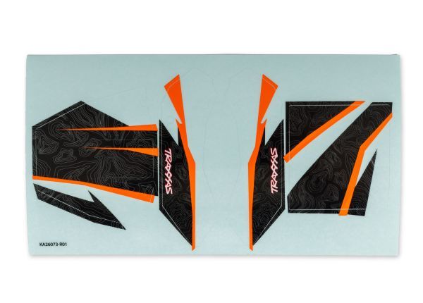 Traxxas TXC-4M Black Body Decals — 12017-BLK