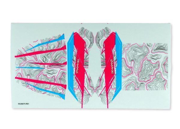 Traxxas TXC-4M Pink Body Decals — 12017-PINK