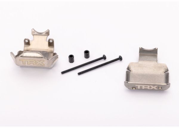 Traxxas TXC-4M Stainless Steel Axle Skid Plates (2) — 12037