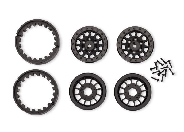 Traxxas Black 1.3" Method Race Beadlock Wheels (2) — 12071