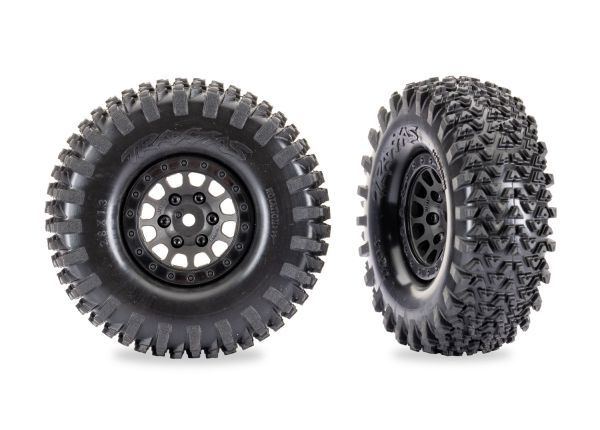 Traxxas 1.3" Method 105 Beadlock Wheels &amp; Stone Claw Tires (2) — 12070
