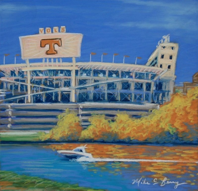 Neyland Stadium in the Fall