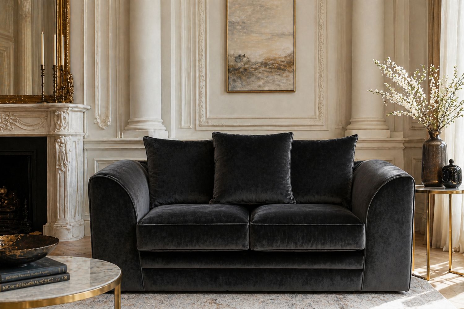 Crush Velvet Dylan 2 Seater Sofa