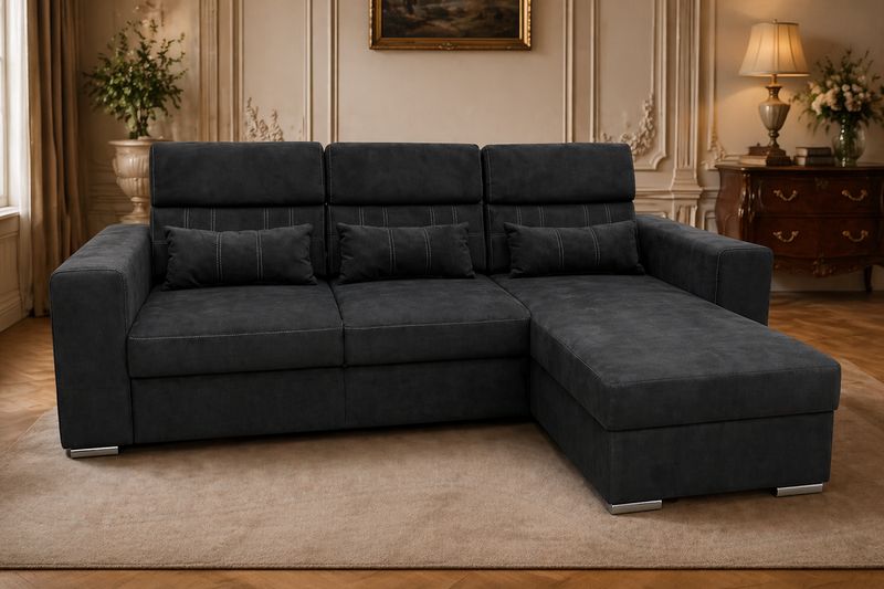 Lucas Corner Sofa Bed With Storage