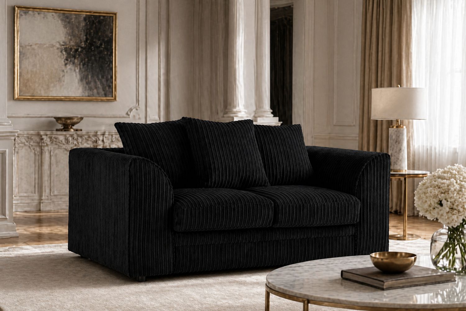 Manny 2 Seater Jumbo Cord Sofa