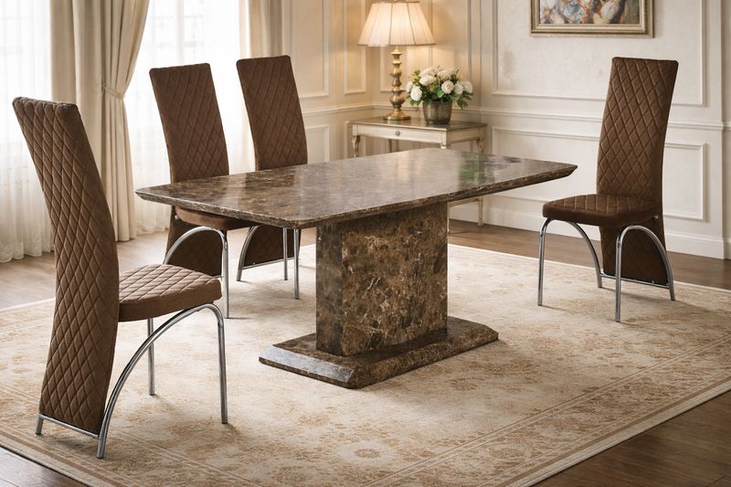 Andrea Dinning Table + 6 Chairs