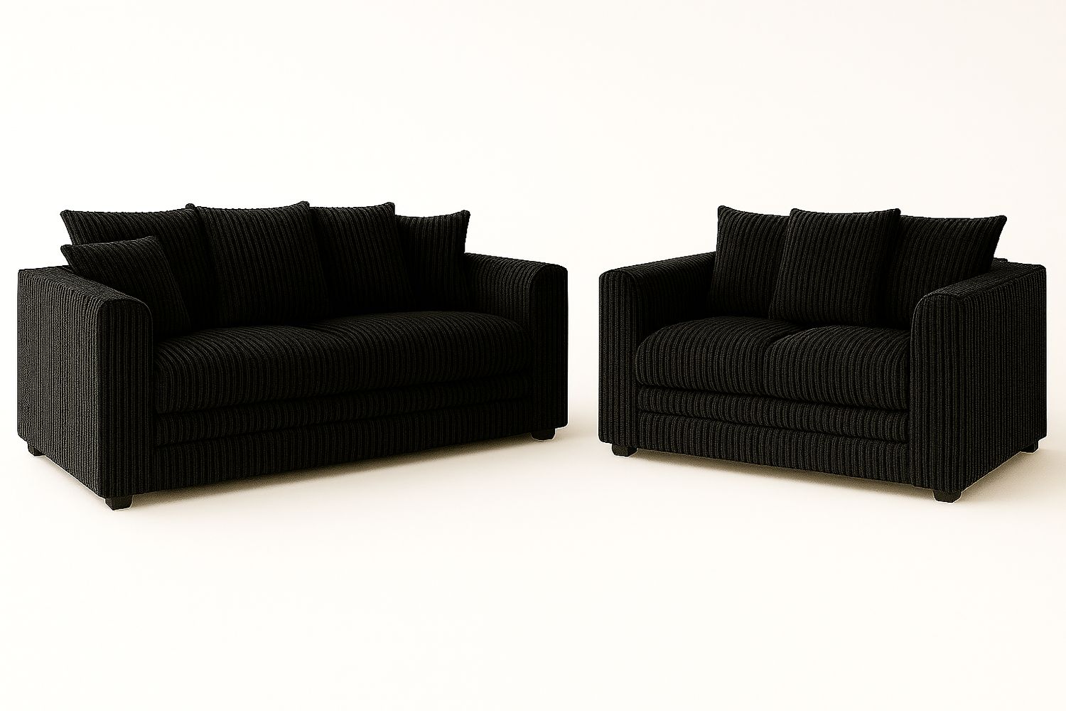 Manny Jumbo Cord 3+2 Seater Sofa Set