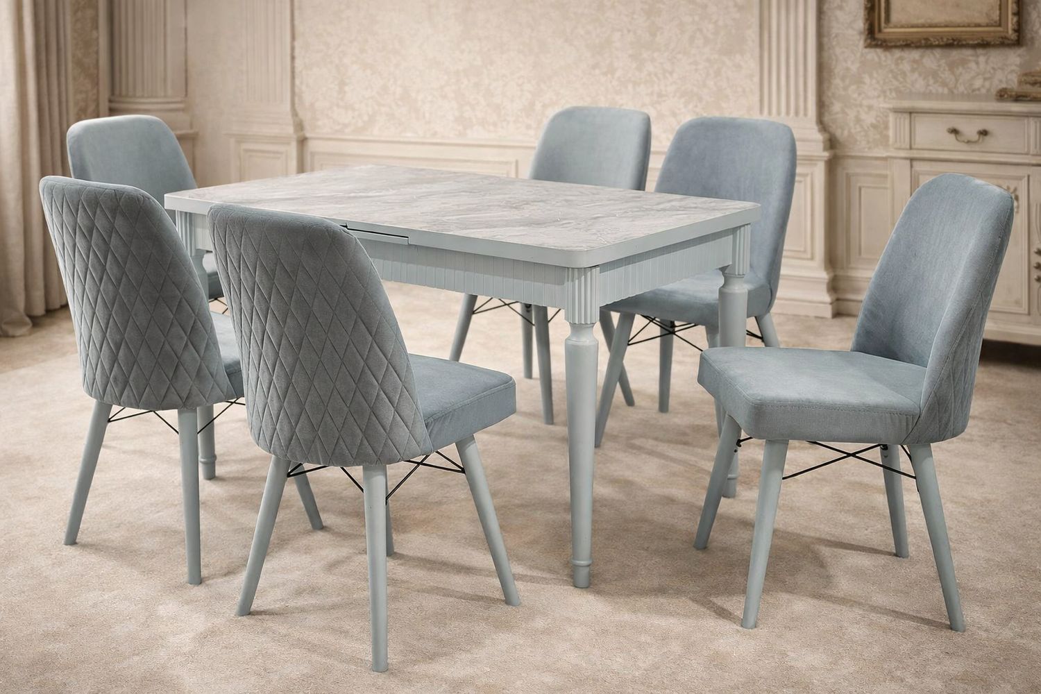 Bermuda Extendable Table +6