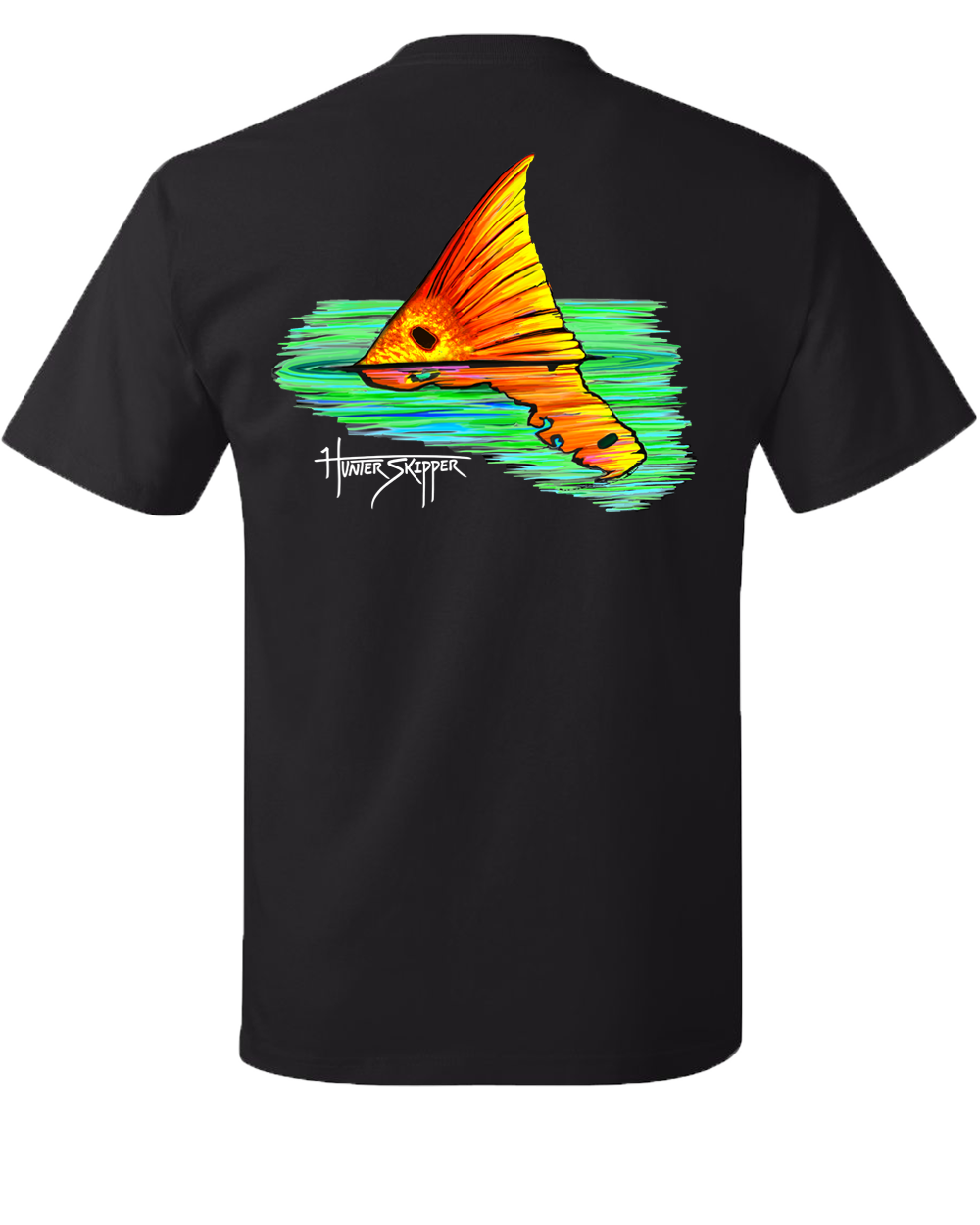 Redfish Reverie Black Short Sleeve