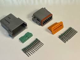 Deutsch DT 12-Way Connector Kit with Solid Contacts