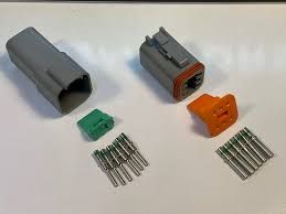 Deutsch DT 4-Way Connector Kit with Solid Contacts