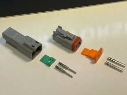 Deutsch DT 2-Way Connector Kit with Solid Contacts