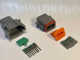 Deutsch DT 8-Way Connector Kit With Solid Contacts