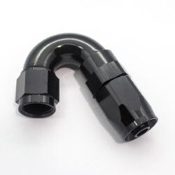 150º Degree Full Flow Taper Series Hose End (Black)