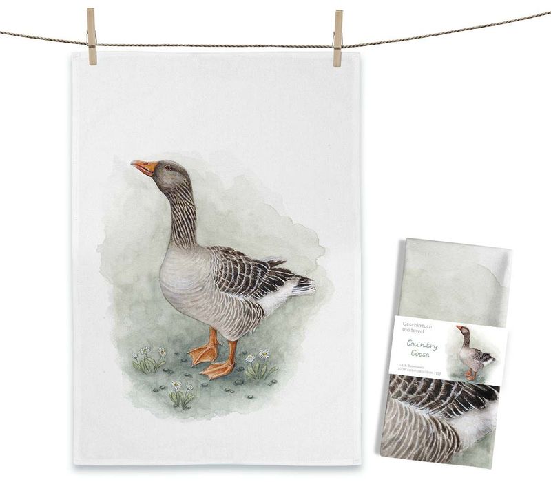 Geschirrtuch Geschirrtuch "Country Goose" von Maluu