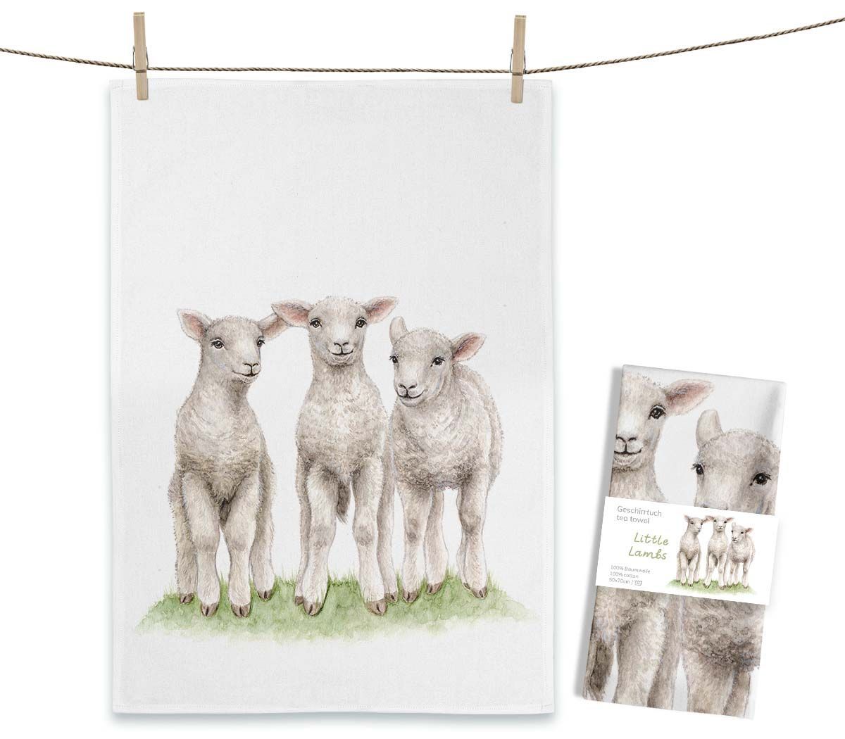 Geschirrtuch "Little Lambs" von Maluu