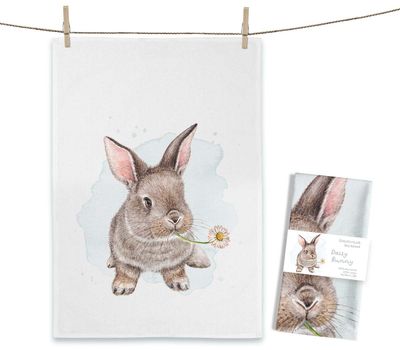 Geschirrtuch Geschirrtuch "Daisy Bunny" von Maluu