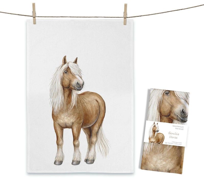 Geschirrtuch Geschirrtuch "Gentle Horse" von Maluu