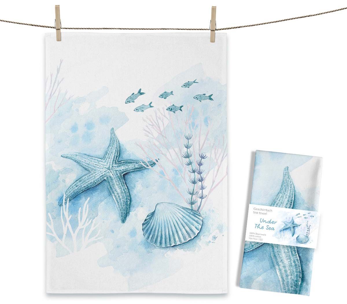 Geschirrtuch Geschirrtuch "Under The Sea" von Maluu