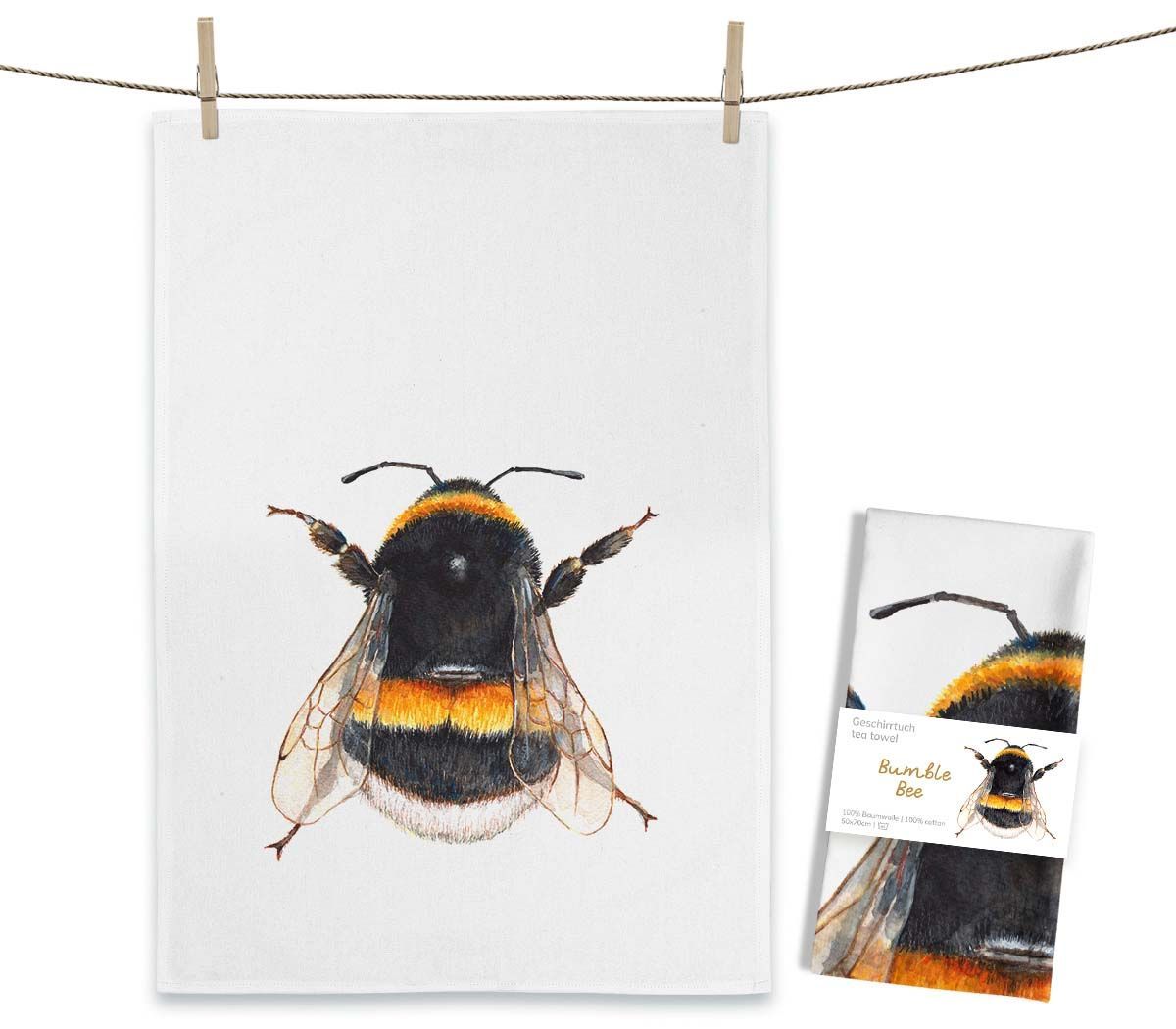 Geschirrtuch "Bumble Bee" von Maluu