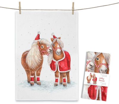 Geschirrtuch Geschirrtuch "Jolly Ponies" von Maluu