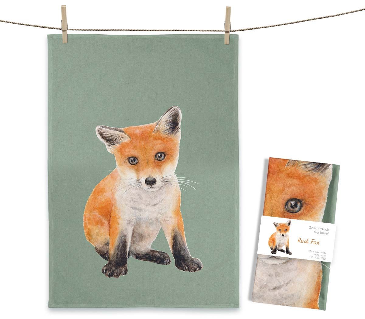 Geschirrtuch "Red Fox" von Maluu