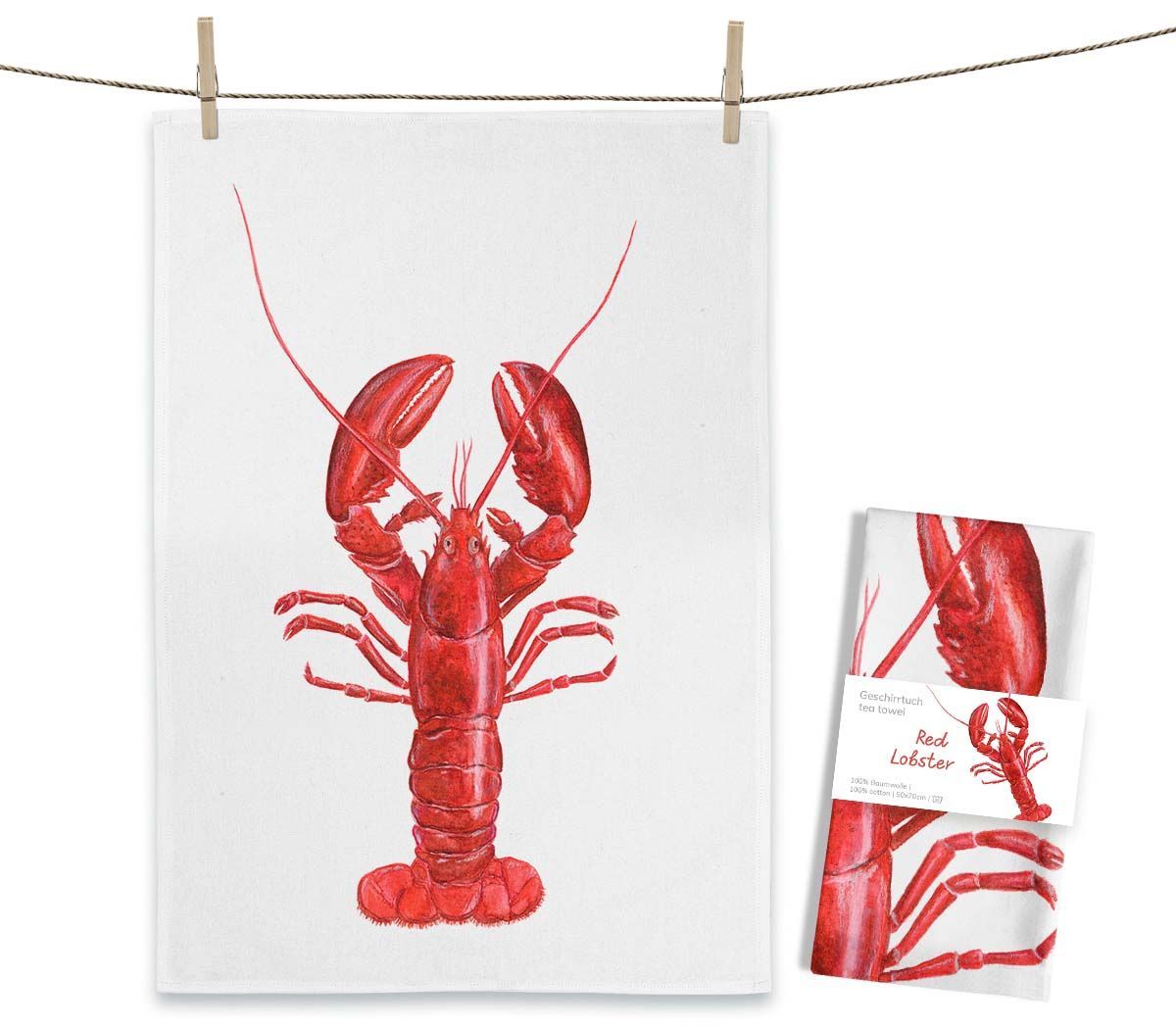 Geschirrtuch "Red Lobster" von Maluu