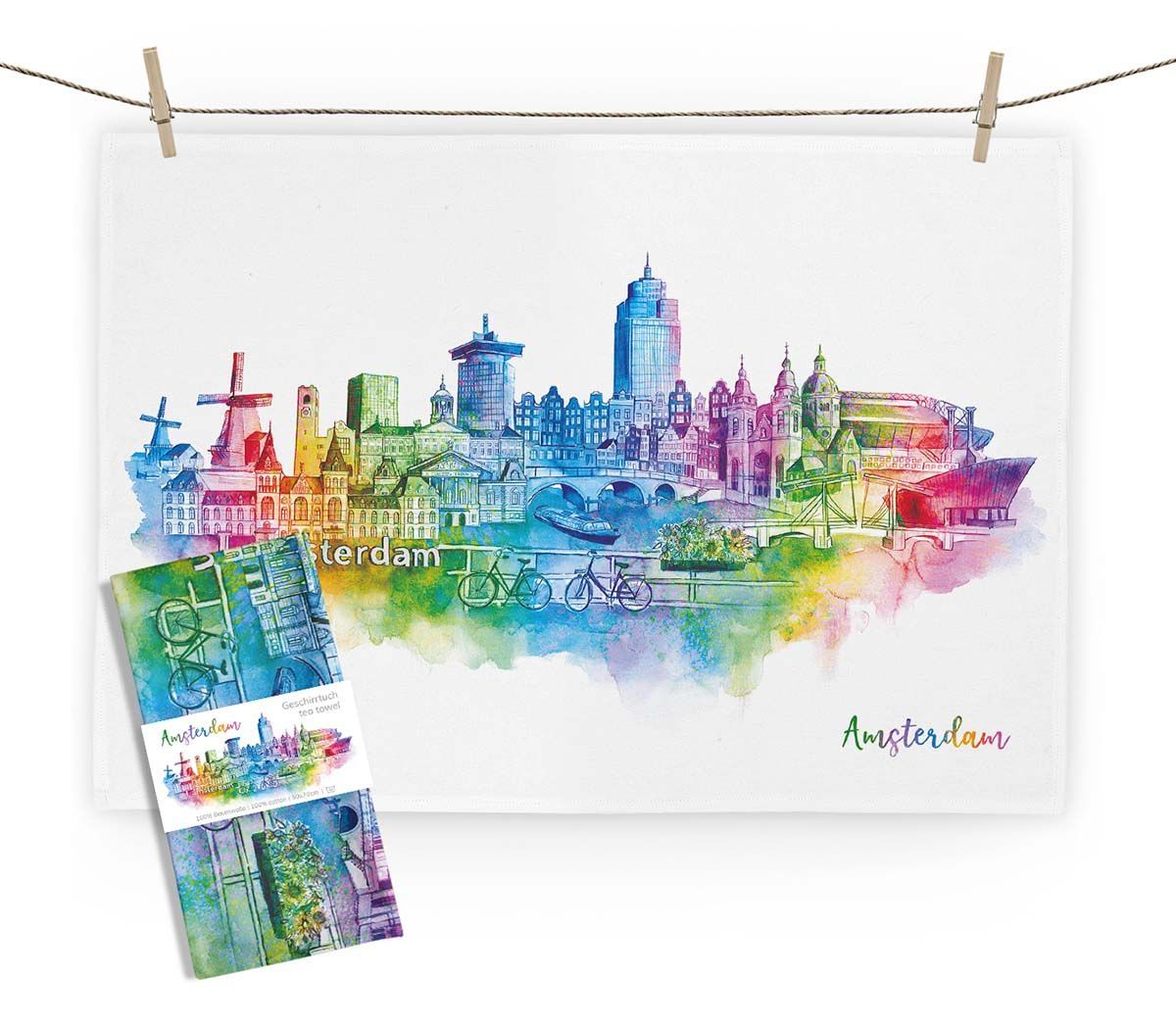 Geschirrtuch "Amsterdam" von Maluu