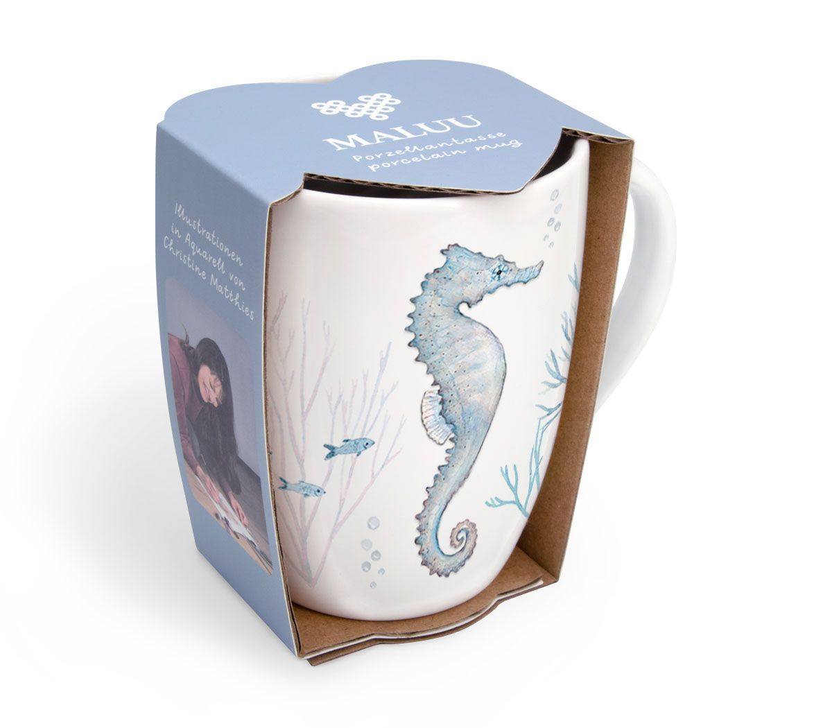 Porzellantasse "Seahorse Coral" von Maluu