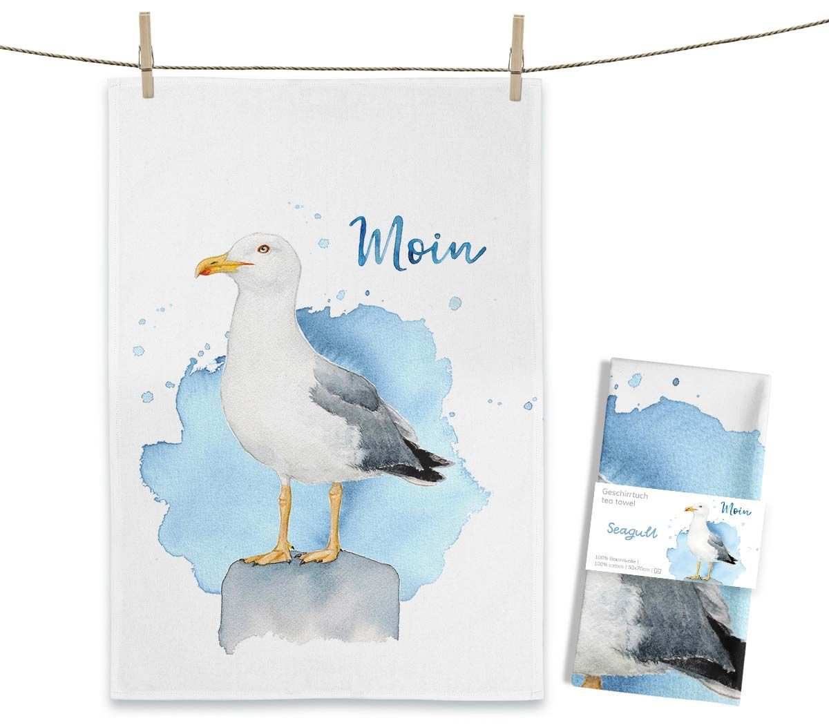 Geschirrtuch "Seagull" von Maluu