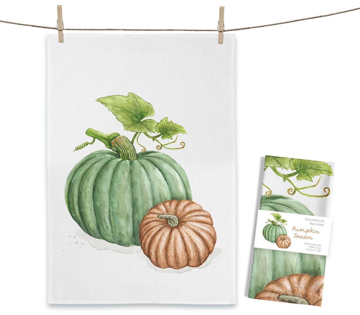 Geschirrtuch Geschirrtuch "Pumpkin Season" von Maluu