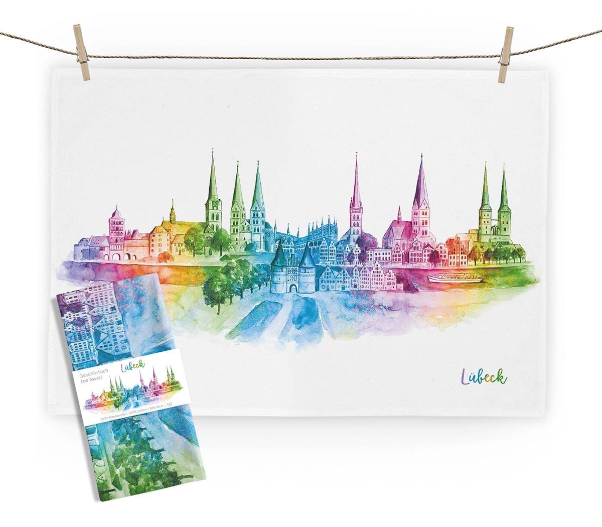 Geschirrtuch "Lübeck" von Maluu