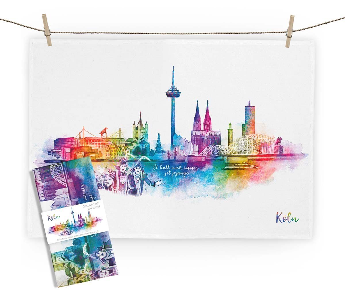 Geschirrtuch "Köln" von Maluu
