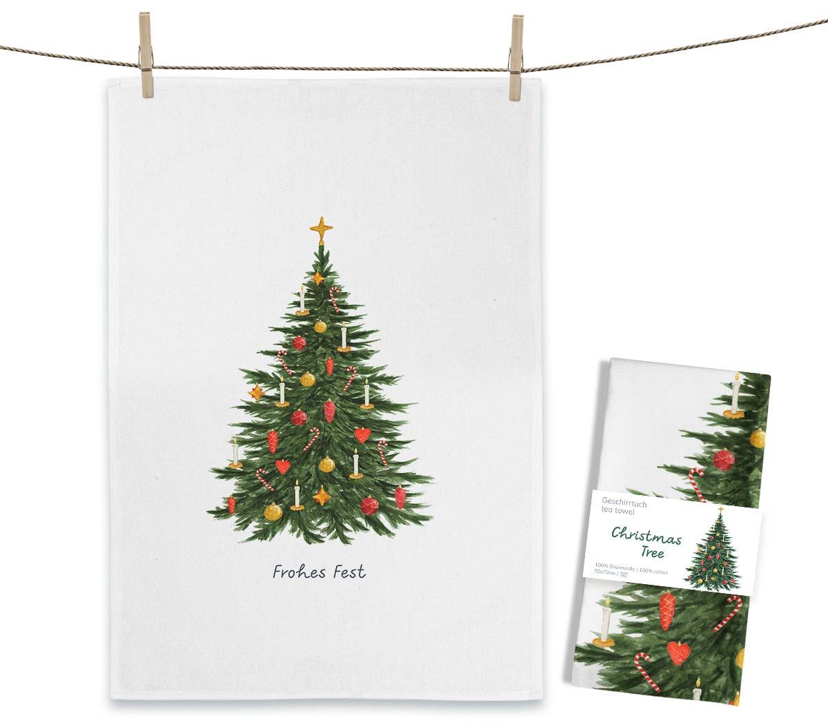 Geschirrtuch "Christmas Tree" von Maluu