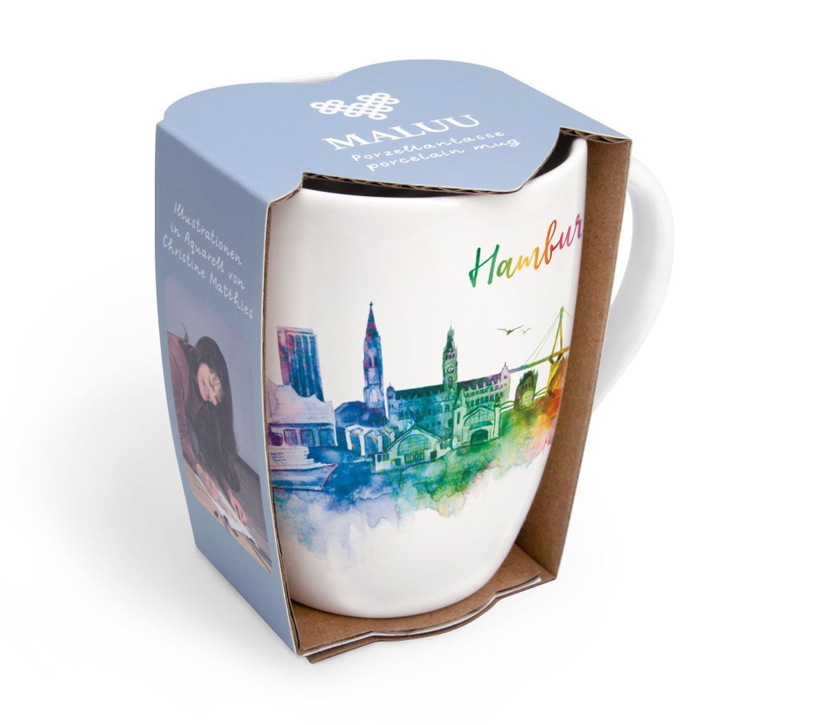 Porzellantasse "Hamburg" von Maluu
