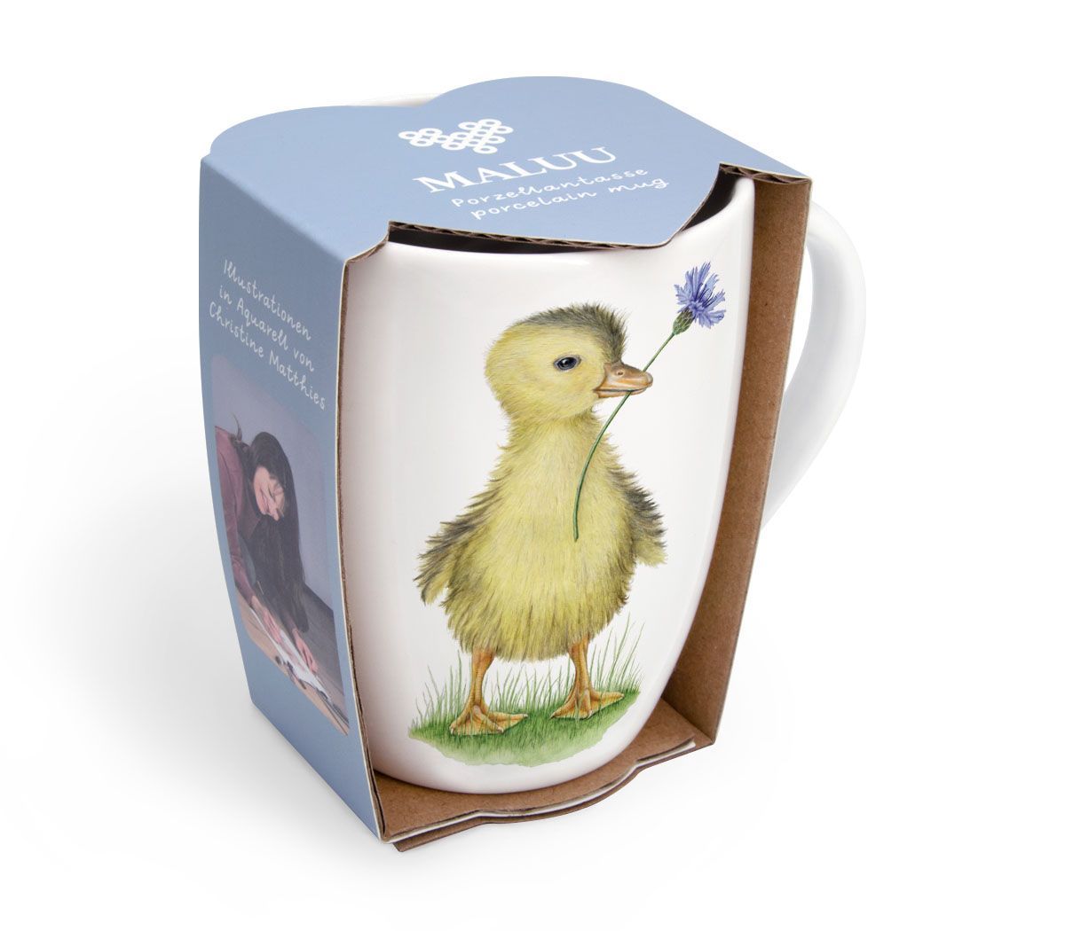 Porzellantasse Porzellantasse "Lovely Duckling" von Maluu