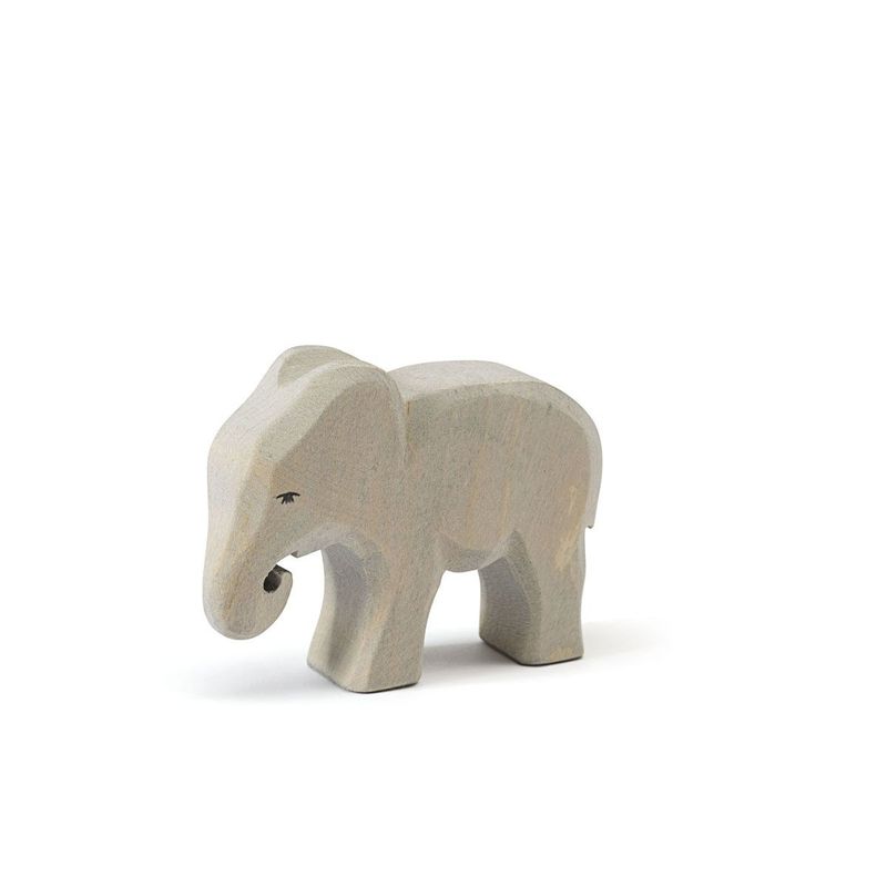 "Elefant klein fressend" von Ostheimer Holzspielzeug