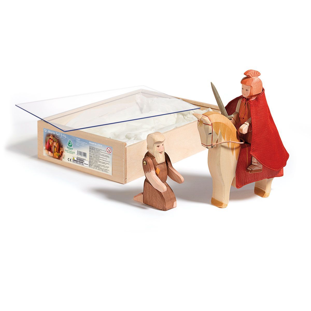 "St. Martin, Pferd + Bettler" von Ostheimer Holzspielzeug