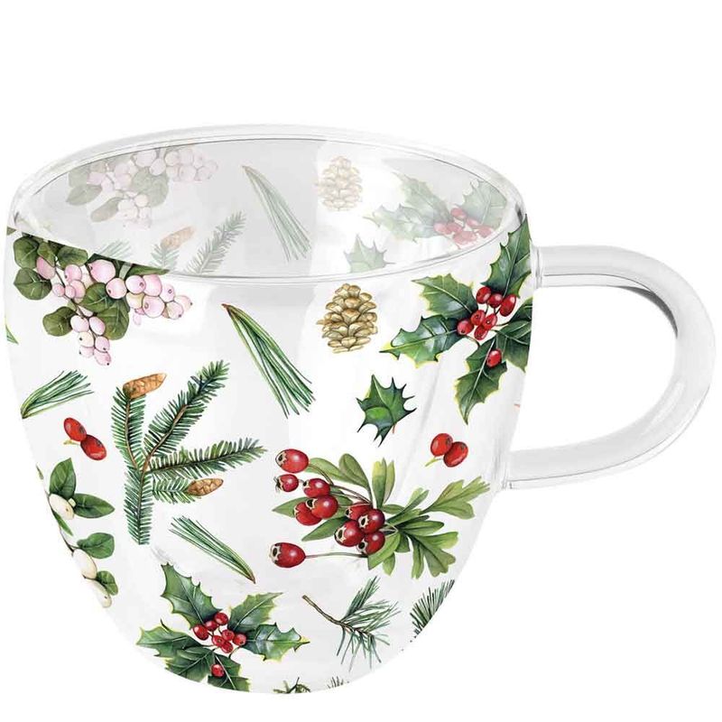 Teeglas Teeglas "Winter greenery"