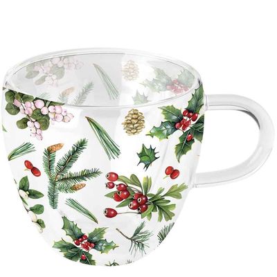 Teeglas Teeglas "Winter greenery"